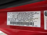 2005 Tacoma Color Code for Radiant Red - Color Code: 3L5