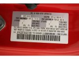 2010 MX-5 Miata Color Code for True Red - Color Code: A4A