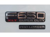 2007 Ford F650 Super Duty XLT Regular Cab Dump Truck Marks and Logos