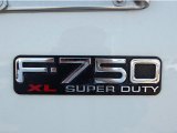 2008 Ford F750 Super Duty XL Chassis Regular Cab Moving Truck Marks and Logos