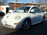 Cool White Volkswagen New Beetle in 1999