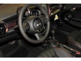 2011 Mini Cooper Clubman Hampton Package Black Lounge Leather/Damson Red Piping Interior
