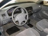 2000 Honda Civic EX Coupe Gray Interior