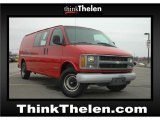 2002 Victory Red Chevrolet Express 2500 Cargo Van #48100186