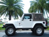 2001 Stone White Jeep Wrangler Sahara 4x4 #48099381