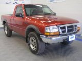 Bright Amber Metallic Ford Ranger in 1999