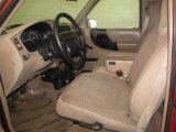 1999 Ford Ranger XLT Regular Cab 4x4 Medium Prairie Tan Interior