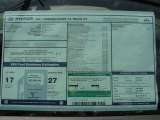 2011 Hyundai Genesis Coupe 3.8 Track Window Sticker