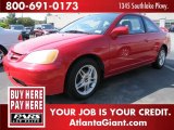 2002 Rally Red Honda Civic EX Coupe #48194327