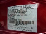 2004 Mustang Color Code for Redfire Metallic - Color Code: G2