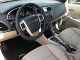 2011 Chrysler 200 Touring Convertible Black/Light Frost Beige Interior