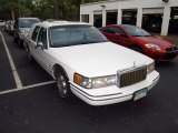 Performance White Lincoln Town Car in 1994