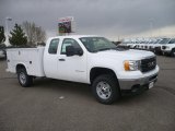 2011 Summit White GMC Sierra 2500HD Work Truck Extended Cab 4x4 Commercial #48233235
