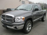 2008 Mineral Gray Metallic Dodge Ram 1500 Big Horn Edition Quad Cab 4x4 #48233843