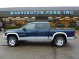 2002 Atlantic Blue Pearl Dodge Dakota SLT Quad Cab 4x4 #48233544