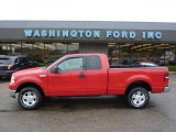2004 Bright Red Ford F150 XLT SuperCab 4x4 #48233548
