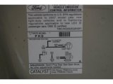 2007 Lincoln Town Car Signature Info Tag