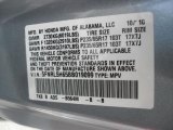 2011 Odyssey Color Code for Celestial Blue Metallic - Color Code: B564M