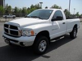 Bright White Dodge Ram 2500 in 2005