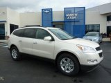 2011 White Diamond Tricoat Chevrolet Traverse LT AWD #48268551