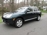 Dark Teal Metallic Porsche Cayenne in 2004