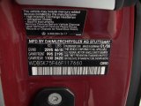 2006 SL Color Code for Mars Red - Color Code: 590