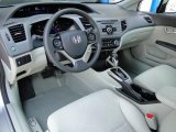 2012 Honda Civic LX Sedan Stone Interior