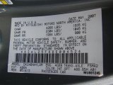 2008 Mitsubishi Eclipse Spyder GS Info Tag