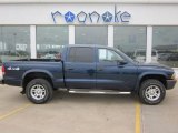 2003 Patriot Blue Pearl Dodge Dakota SXT Quad Cab 4x4 #48328431