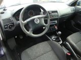 2000 Volkswagen Jetta GL Sedan Black Interior