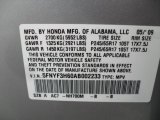 2010 Pilot Color Code for Alabaster Silver Metallic - Color Code: NH700M