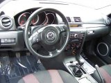 2005 Mazda MAZDA3 s Sedan Black/Red Interior