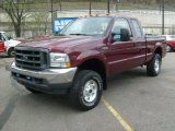 2004 Dark Toreador Red Metallic Ford F250 Super Duty XL SuperCab 4x4 #48387626