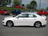 2011 White Platinum Tri-Coat Ford Fusion Sport #48387361