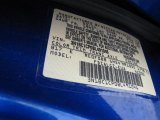 2011 Versa Color Code for Metallic Blue - Color Code: B17