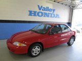 2001 Bright Red Chevrolet Cavalier Sedan #48387299