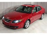 Chili Red Metallic Saab 9-5 in 2006
