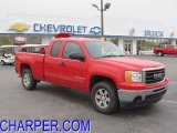 2009 Fire Red GMC Sierra 1500 SLE Extended Cab 4x4 #48387862