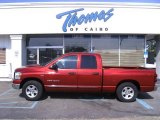 2007 Inferno Red Crystal Pearl Dodge Ram 1500 SLT Quad Cab #48431129