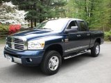 2007 Patriot Blue Pearl Dodge Ram 3500 Laramie Quad Cab 4x4 #48431142