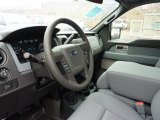 2011 Ford F150 XL Regular Cab 4x4 Steel Gray Interior