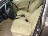 2006 BMW 5 Series 525i Sedan Beige Interior