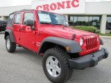 2011 Flame Red Jeep Wrangler Unlimited Sport 4x4 #48460683