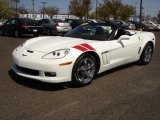 Arctic White Chevrolet Corvette in 2010