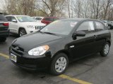 2011 Ebony Black Hyundai Accent GL 3 Door #48502811