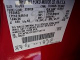 2003 F350 Super Duty Color Code for Red - Color Code: F1