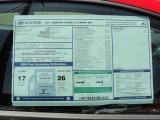 2011 Hyundai Genesis Coupe 3.8 Track Window Sticker