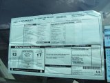 2011 Chevrolet Express 1500 AWD Cargo Van Window Sticker