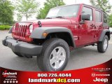 2011 Deep Cherry Red Jeep Wrangler Unlimited Sport 4x4 #48520489