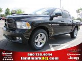 2011 Brilliant Black Crystal Pearl Dodge Ram 1500 Sport Crew Cab #48520501